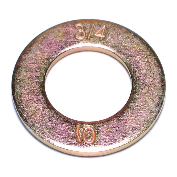 Midwest Fastener Flat Washer, For Screw Size 3/4" , Steel Zinc Yellow Finish, 8 PK 63088 - main